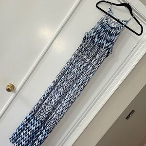 Soho Apparel Blue & White Maxi Dress